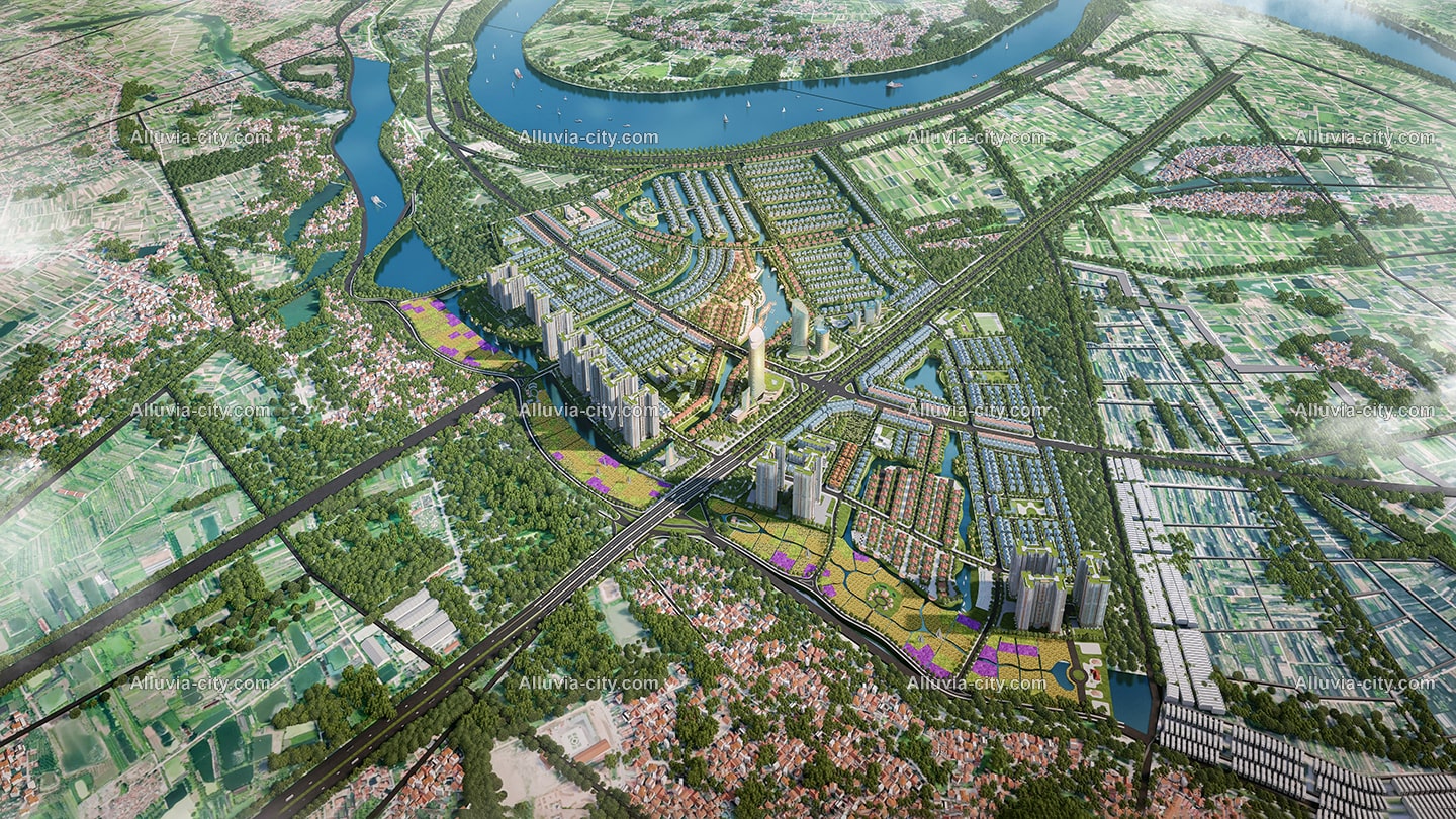 Phối cảnh dự án Alluvia City Văn Giang